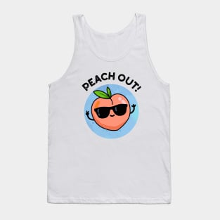 Peach Out Cute Fruit Pun Tank Top